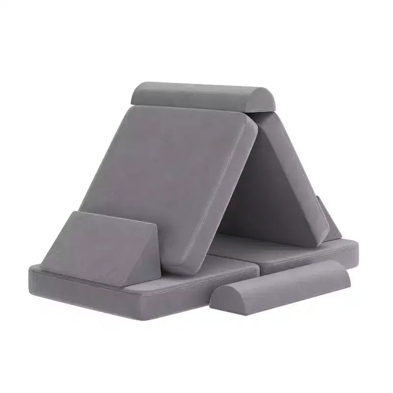 Divano modulare da gioco per bambini Flash Furniture Marlowe con 6 pezzi di divano componibile in morbida schiuma
