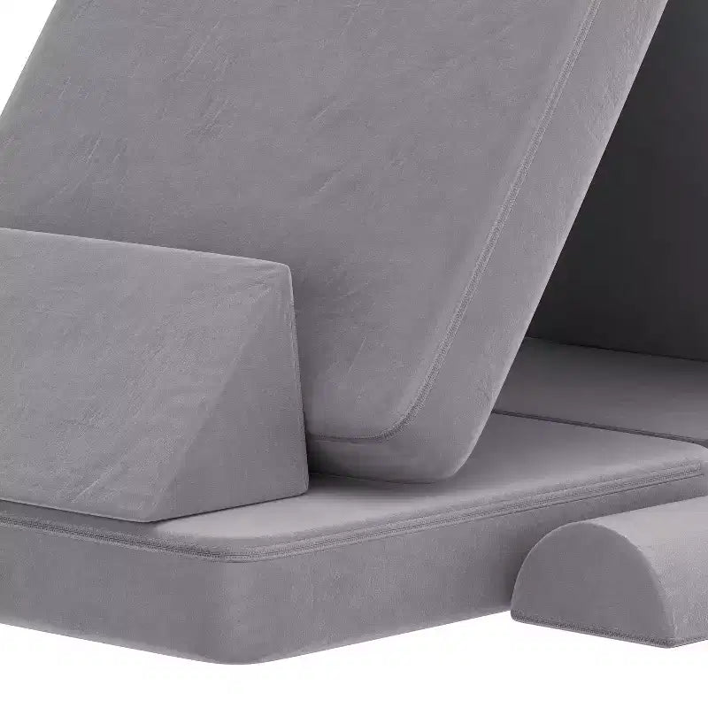 Divano modulare da gioco per bambini Flash Furniture Marlowe con 6 pezzi di divano componibile in morbida schiuma