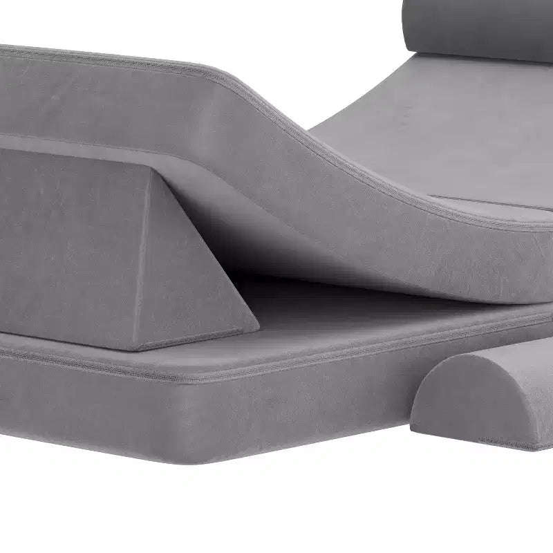 Divano modulare da gioco per bambini Flash Furniture Marlowe con 6 pezzi di divano componibile in morbida schiuma