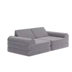 Divano modulare da gioco per bambini Flash Furniture Marlowe con 6 pezzi di divano componibile in morbida schiuma