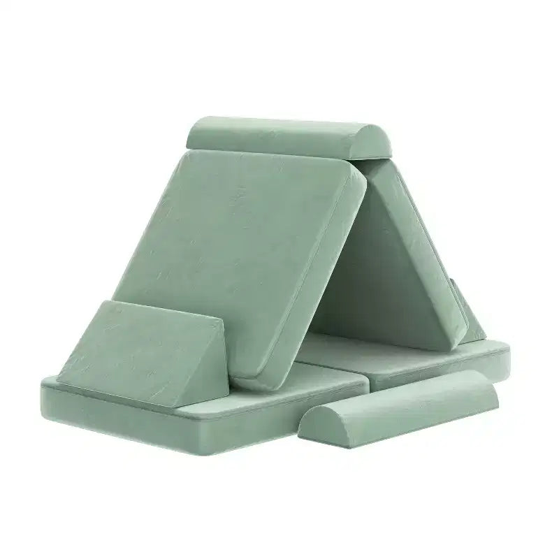 Divano modulare da gioco per bambini Flash Furniture Marlowe con 6 pezzi di divano componibile in morbida schiuma