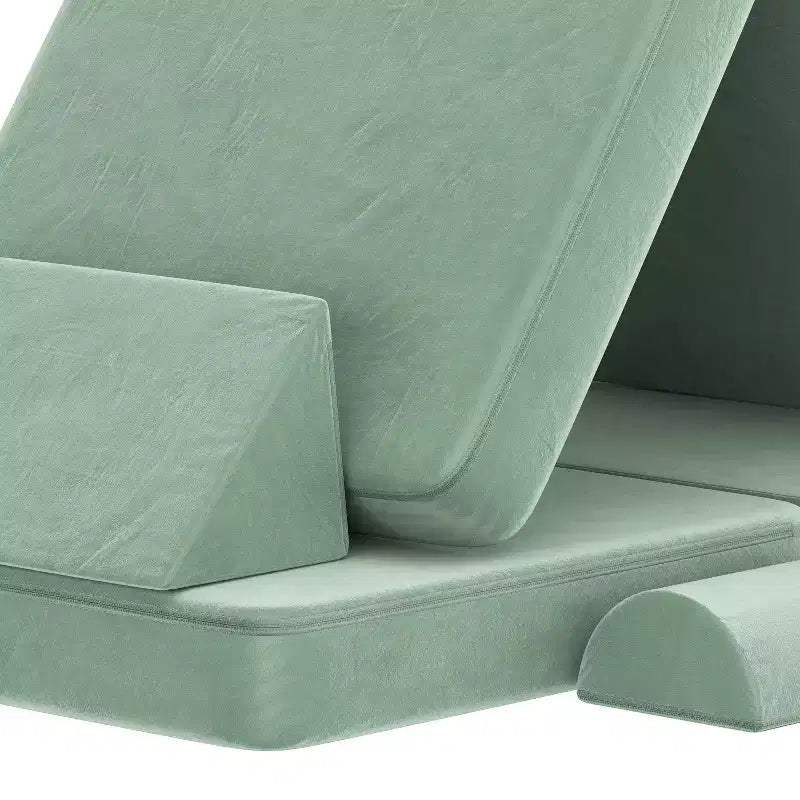 Divano modulare da gioco per bambini Flash Furniture Marlowe con 6 pezzi di divano componibile in morbida schiuma