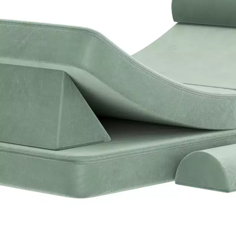 Divano modulare da gioco per bambini Flash Furniture Marlowe con 6 pezzi di divano componibile in morbida schiuma