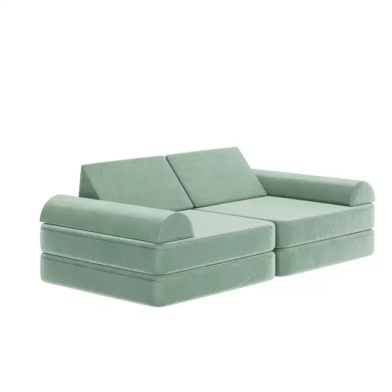 Divano modulare da gioco per bambini Flash Furniture Marlowe con 6 pezzi di divano componibile in morbida schiuma
