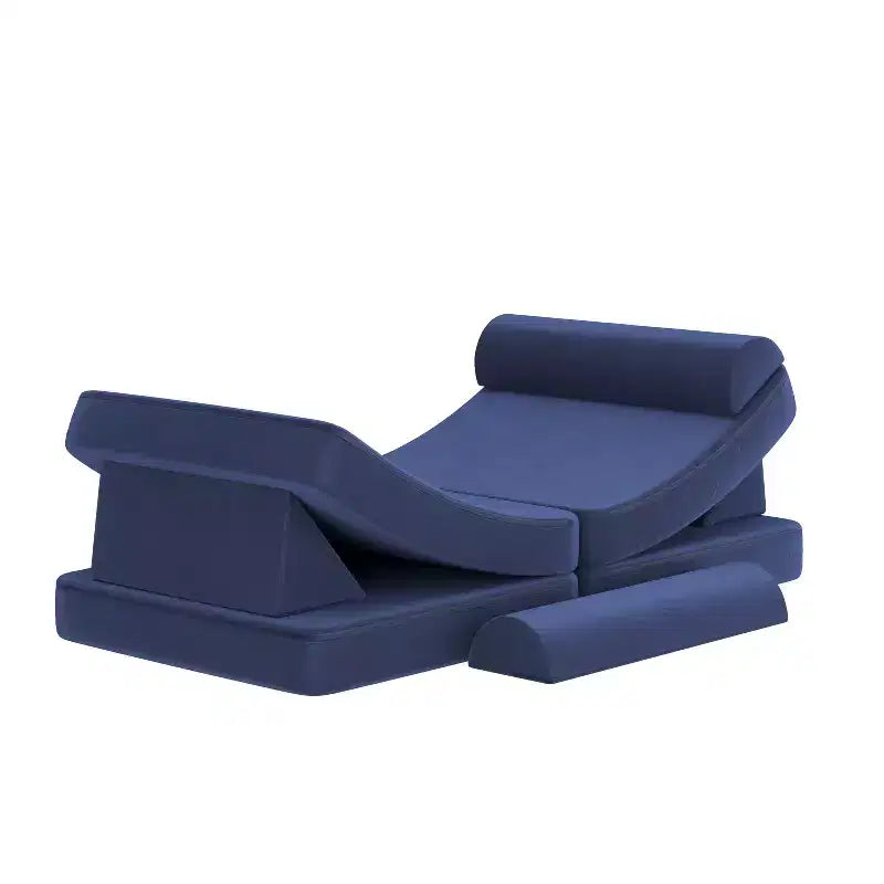 Divano modulare da gioco per bambini Flash Furniture Marlowe con 6 pezzi di divano componibile in morbida schiuma