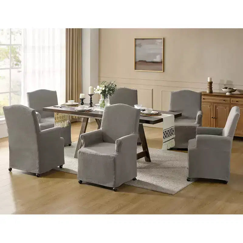 Sedia da pranzo Arnold Set di 6 con braccioli arrotolati|ARTFUL LIVING DESIGN