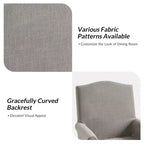 Sedia da pranzo Arnold Set di 6 con braccioli arrotolati|ARTFUL LIVING DESIGN