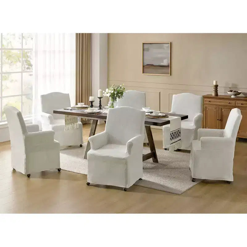 Sedia da pranzo Arnold Set di 6 con braccioli arrotolati|ARTFUL LIVING DESIGN