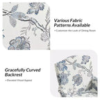 Sedia da pranzo Arnold Set di 6 con braccioli arrotolati|ARTFUL LIVING DESIGN