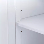 Madia Whisen Retro a 4 ante con 2 cassetti e ripiani regolabili per Sala da Pranzo, Salotto