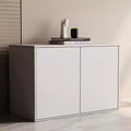 Luck Live Contemporary 31.49in 2-door storage cabinet, modern standalone cabinet, suitable for living room, office, living room, ivory white