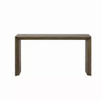 Tavolo Console Whisen Moderno Impiallacciato in Legno Massello di Paulownia per Soggiorno, Ingresso