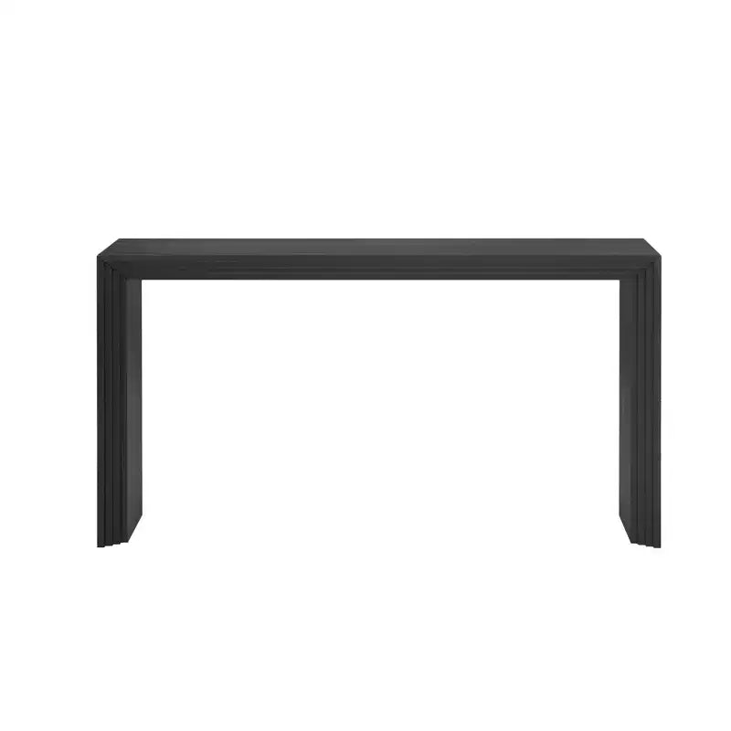 Tavolo Console Whisen Moderno Impiallacciato in Legno Massello di Paulownia per Soggiorno, Ingresso