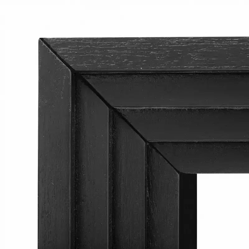 Tavolo Console Whisen Moderno Impiallacciato in Legno Massello di Paulownia per Soggiorno, Ingresso