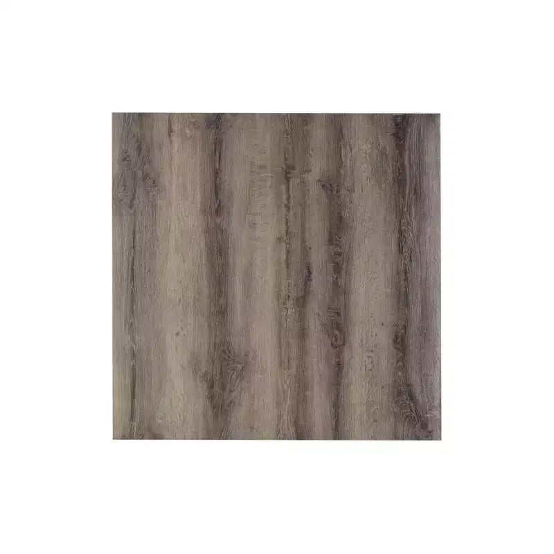 Tavolo da Pranzo Morden Fort 42 pollici L in Legno Rustico con Tronchi, Altezza Bancone, 4 Gambe, Piano Quadrato e Rivetti, per 4 Persone