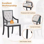 Set da pranzo allungabile rotondo Whisen Farmhouse da 5 pezzi con 4 poltrone imbottite