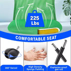 BestMassage Sedia da Ufficio in Rete, Sedia da Computer con Supporto Lombare e Sedile Imbottito, Sedia Girevole con Supporto per la Schiena per Ufficio Domestico