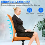 BestMassage Sedia da Ufficio in Rete, Sedia da Computer con Supporto Lombare e Sedile Imbottito, Sedia Girevole con Supporto per la Schiena per Ufficio Domestico