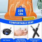BestMassage Sedia da Ufficio in Rete, Sedia da Computer con Supporto Lombare e Sedile Imbottito, Sedia Girevole con Supporto per la Schiena per Ufficio Domestico