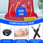 BestMassage Sedia da Ufficio in Rete, Sedia da Computer con Supporto Lombare e Sedile Imbottito, Sedia Girevole con Supporto per la Schiena per Ufficio Domestico