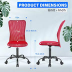 BestMassage Sedia da Ufficio in Rete, Sedia da Computer con Supporto Lombare e Sedile Imbottito, Sedia Girevole con Supporto per la Schiena per Ufficio Domestico