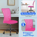 BestMassage Sedia da Ufficio in Rete, Sedia da Computer con Supporto Lombare e Sedile Imbottito, Sedia Girevole con Supporto per la Schiena per Ufficio Domestico