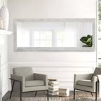PexFix 21 in. L x 64 in. H Specchio decorativo rettangolare moderno con cornice in legno massiccio a figura intera