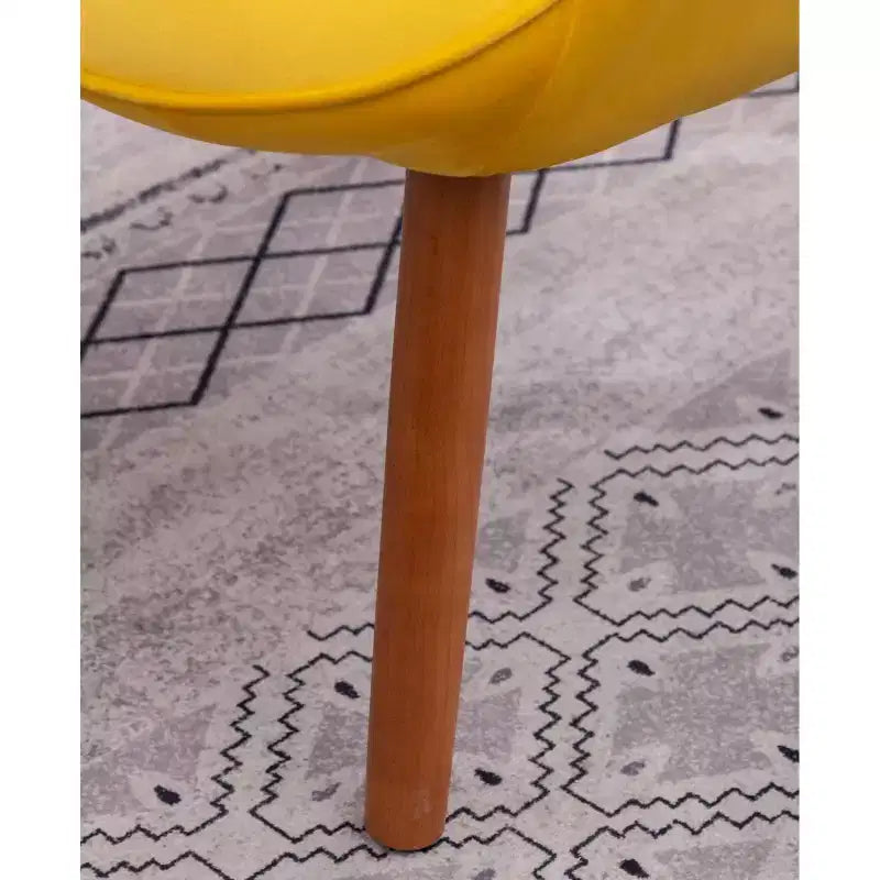Roundhill Furniture Leiria Poltrona con poggiapiedi in Velluto Setoso Trapuntato, Giallo