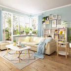 Famapy White Standard Bookcase Multi - Compartment Bookshelf: Minimalist Design, Ample Open Storage
