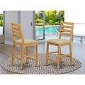 HomeStock 24 in.H Beige Finish Mid Back Wooden Counter Barstool in Rectangle Shape with Polyster Upholstered