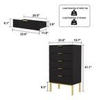Cassettiera Famapy con 5 cassetti, Organizzatore per Cassetti con 5 Cassetti