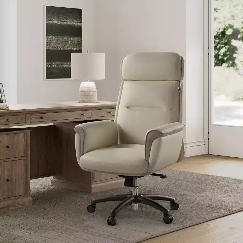 EUREKA ERGONOMIC Royal, Sedia da ufficio direzionale in pelle microfibra