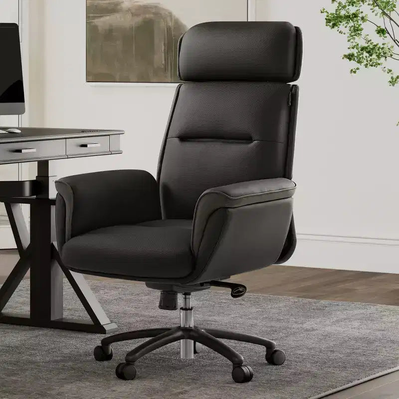 EUREKA ERGONOMIC Royal, Sedia da ufficio direzionale in pelle microfibra