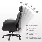 EUREKA ERGONOMIC Royal, Sedia da ufficio direzionale in pelle microfibra