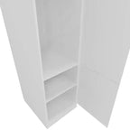 Keloyid Armadio in legno bianco da 40 cm con 2 ripiani