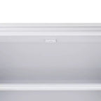 Armadio Keloyid in legno bianco da 156 cm con 4 cassetti e 2 ripiani