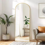 PexFix 69x24 Aluminum alloy side arched full length mirrorr-With Stand