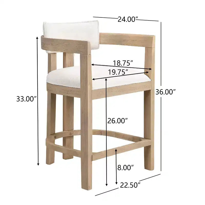 Christopher Knight Home Emily Set da Bar 3 Pezzi Rivestito in Legno e Metallo