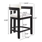 Christopher Knight Home Emily Set da Bar 3 Pezzi Rivestito in Legno e Metallo