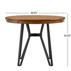 Christopher Knight Home Emily Set da Bar 3 Pezzi Rivestito in Legno e Metallo