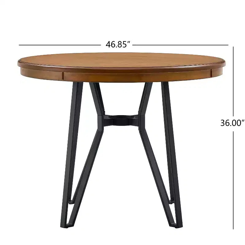Christopher Knight Home Emily Set da Bar 3 Pezzi Rivestito in Legno e Metallo