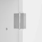 VECELO Mobiletto Contenitore da Bagno, Mobiletto a Terra Indipendente o Organizzatore da Parete con 2 Ante e 1 Ripiano Aperto, Bianco