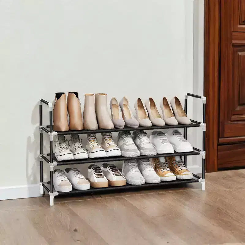 Scarpiera a 3 livelli sottile con design salvaspazio e struttura robusta - Soluzione ideale per riporre le scarpe all'ingresso e negli armadi