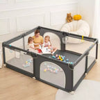 GOTGELIF Box per Bambini 4 Pannelli 79x71 Ampio e Sicuro Box Portatile