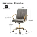 Sedia da ufficio Josefina con meccanismo di regolazione dell'altezza|ART OF LIVING DESIGNS