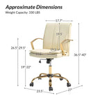 Sedia da ufficio Josefina con meccanismo di regolazione dell'altezza|ART OF LIVING DESIGNS