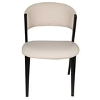 LeisureMod Aspen Series Sedie da pranzo imbottite set da 2 con sedili in pelle e telaio e gambe in ferro nero, moderne per cucina, sala da pranzo, caffè