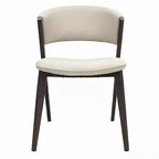 LeisureMod Aspen Series Sedie da pranzo imbottite set da 2 con sedili in pelle e telaio e gambe in ferro nero, moderne per cucina, sala da pranzo, caffè