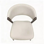 LeisureMod Aspen Series Sedie da pranzo imbottite set da 2 con sedili in pelle e telaio e gambe in ferro nero, moderne per cucina, sala da pranzo, caffè