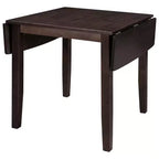 Set da pranzo ad angolo Whisen da 3 pezzi con tavolo in legno con alette a ribalta e 2 sedie con schienale a X